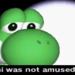 But yoshi was not amused