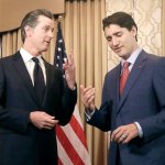 Gavin Newsom and Justin Trudeau