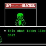 Green Sans This Chat Looks Like a Chat GIF Template