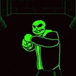 Green Sans is gonna punch you GIF Template