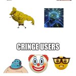 Based users vs cringe users (Reimu's style) meme