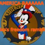 Yakko's Fourth of July announcement temp template