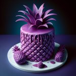 purple pineapple cake