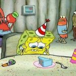 Sad party spongebob