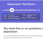 depression test results