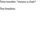 Time Traveler moves a rock