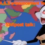 Yakko's Anti_Sigma_Shitpost Template meme