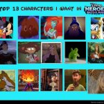 Top 13 Characters I Want in Disney Heroes Battle Mode | image tagged in top 13 characters i want in disney heroes battle mode | made w/ Imgflip meme maker