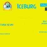 iceburg's announcement template 3