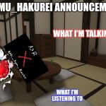 Reimu_Hakurei Announcement (ASR Version)
