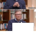 Bill Gates with word balloons meme