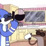 Regular Show Coffee GIF Template