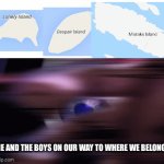 Who’s going with me? | ME AND THE BOYS ON OUR WAY TO WHERE WE BELONG | image tagged in gifs,jojo's bizarre adventure | made w/ Imgflip video-to-gif maker