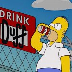 Homer drinking ad