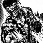 Guts from Berserk screaming something (blank)