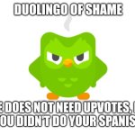 Duolingo of shame