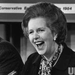 MARGARET THATCHER LAUGHING