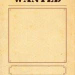 Blank wanted poster template