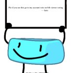 Don’t scroll if you care for yourself | Plz if you see this go to my account vote on bfb viewer voting
                                 — haru; READ THIS IF YOU ARE GOOD | image tagged in bracelety sign | made w/ Imgflip meme maker