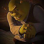 shrek looking up