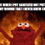 sanitizer #gif | ME WHEN I PUT SANITIZER BUT PUTS IT ON MY WOUND THAT I NEVER KNEW EXISTED | image tagged in gifs,funny gifs | made w/ Imgflip video-to-gif maker