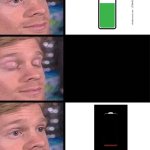 blinking guy vertical blank | image tagged in blinking guy vertical blank,phone,iphone | made w/ Imgflip meme maker