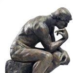 Thinking Man Statue | You know life’s down when you hit this pose on the toilet instead of watching YouTube: | image tagged in thinking man statue | made w/ Imgflip meme maker