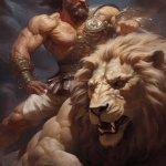 Hercules vs Nemean Lion