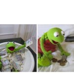 Kermit Payday Bills Money Meme