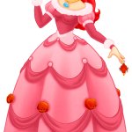 Ariel in a winter pink dress