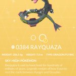 Shiny Rayquaza Pokémon GO