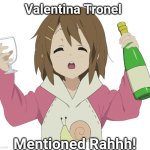 Valentina Tronel Mentioned | Valentina Tronel; Mentioned Rahhh! | image tagged in mentioned blank,funny,jesc,valentina tronel,singer,france | made w/ Imgflip meme maker