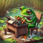 frog typing fast