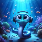 eel listening to good music