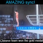 They seemed to be ONE person... | AMAZING sync! Chinese team won the gold medal | image tagged in gifs,fun,chinese,team,olympics,skills | made w/ Imgflip video-to-gif maker