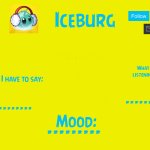 Iceburg announcement template 3.0 w/ mood meme