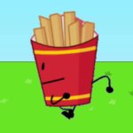 Fries shakes his head & runs off GIF Template