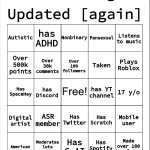 Idk15 Bingo [Updated again] meme