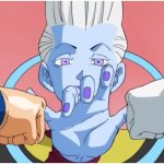 Whis stops punches meme