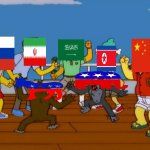 Simpsons Monkey Fight | image tagged in simpsons monkey fight | made w/ Imgflip meme maker