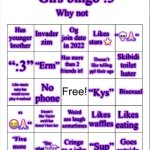 Girs dumb bingo