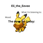 Eli_the_Eevee pikavee announcement template meme