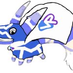 Blue Super Pretztail Walking