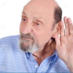 Old deaf man