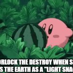 *NOMP* hmm, that was pretty decent | GORLOCK THE DESTROY WHEN SHE EATS THE EARTH AS A "LIGHT SNACK" | image tagged in gifs,kirby | made w/ Imgflip video-to-gif maker