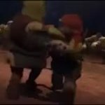 ogres forcibly dancing by pied piper Shrek Forever After GIF Template