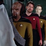 Worf Data Riker Wesley