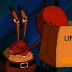 Mr Krabs Link Bag