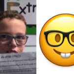 Nerd kid emoji comparison