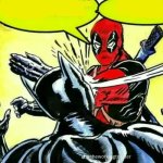 Deadpool slapping Batman